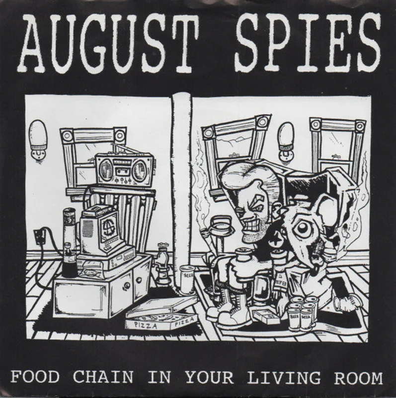 August Spies - Food Chain In Your Living Room USED 7"