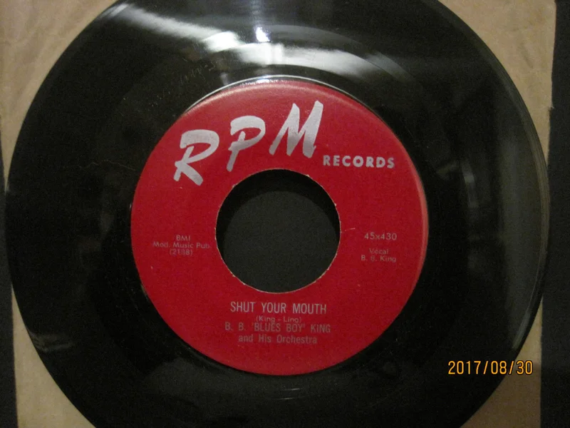 B. B. King & His Orchestra - Shut Your Mouth b/w I'm In Love