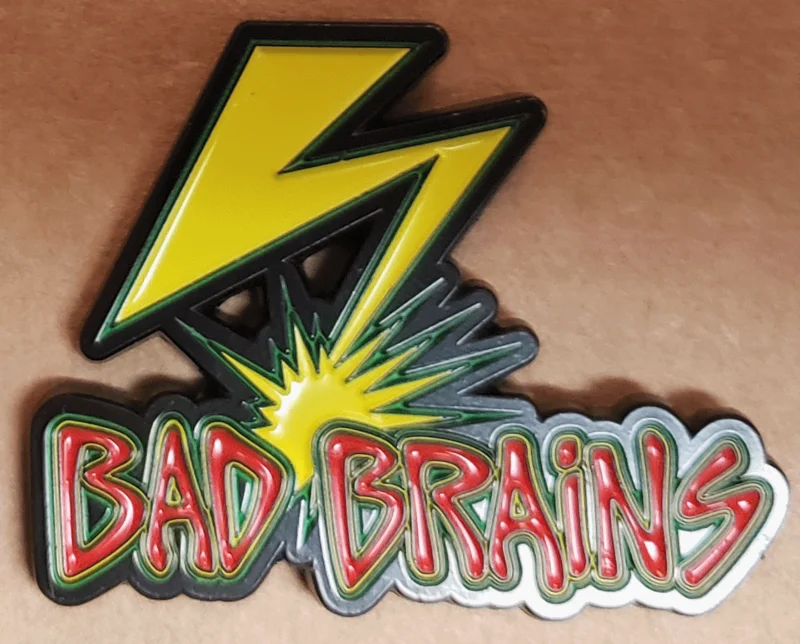 BAD BRAINS ENAMEL BADGE