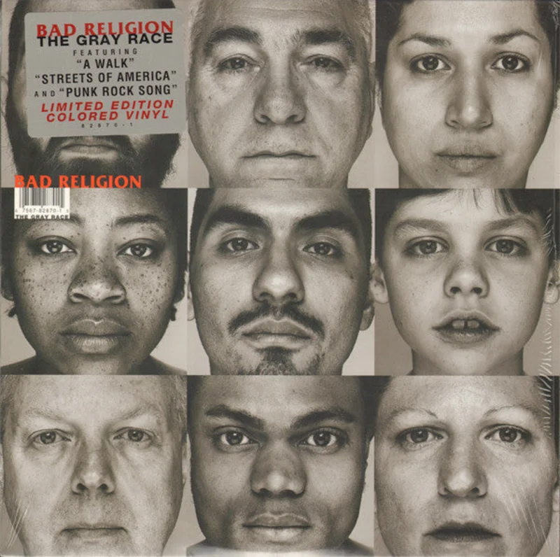 Bad Religion - The Gray Race USED LP (crystal silver vinyl)