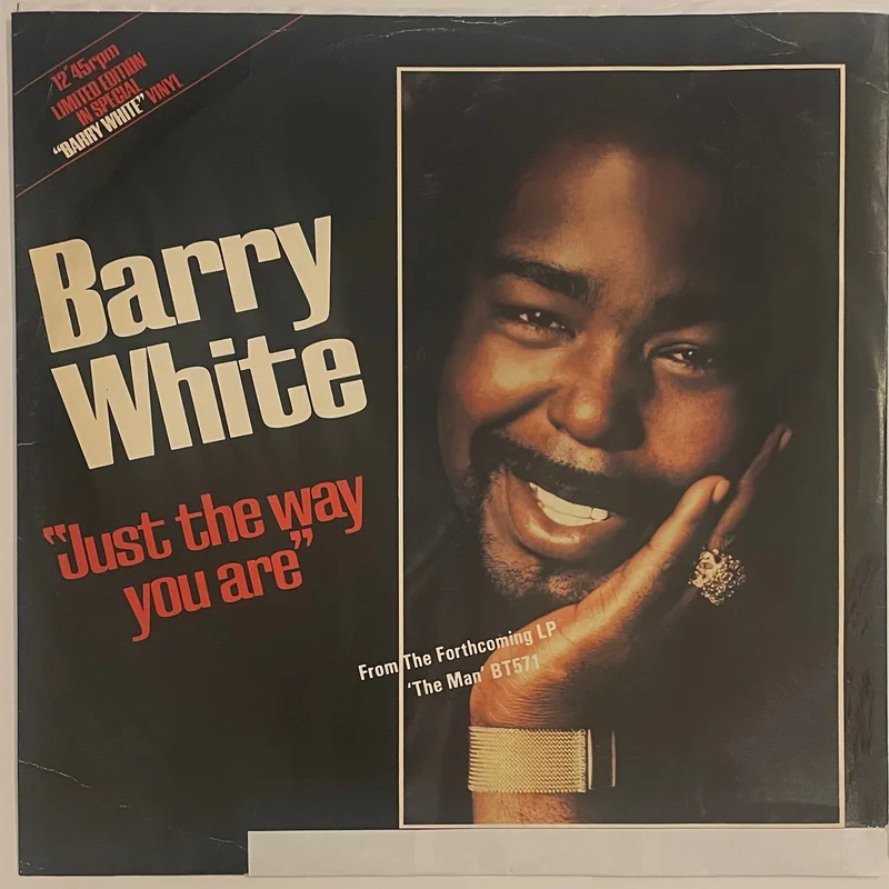 Barry White - Just The Way You Are 12" Single (Ltd White)