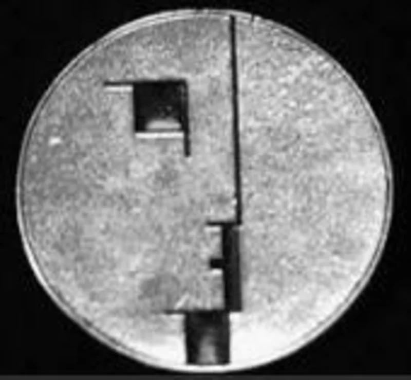 BAUHAUS - CIRCLE LOGO METAL BADGE