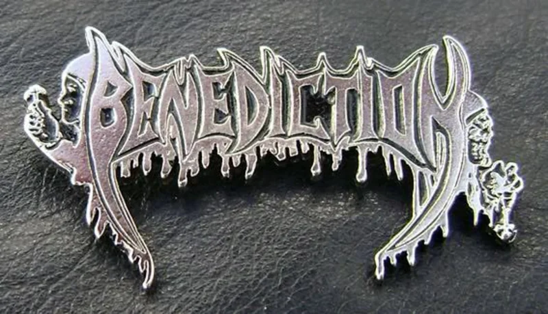BENEDICTION - LOGO METAL BADGE