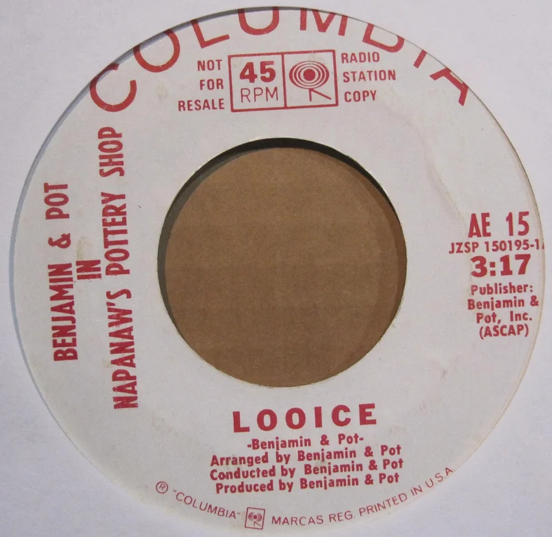 Benjamin & Pot in Napanaw's Pottery Shop - Looice b/w Been Dere - Promo