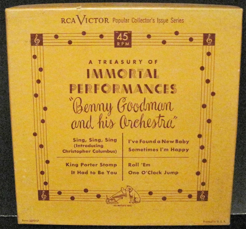 Benny Goodman - RCA Box Set of FOUR 45s WPT 12