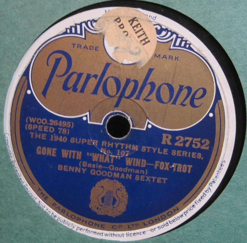Benny Goodman Sextet - Gone with "What" Wind b/w Till Tom Special