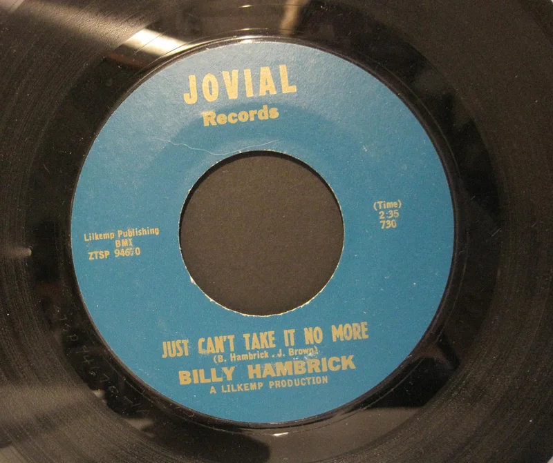Billy Hambrick - Someone To Love b/w Just Can't Take It No More