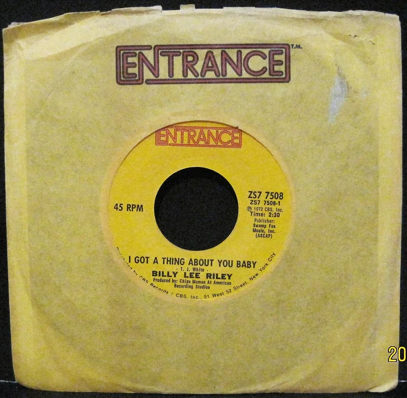 Billy Lee Riley - I Got A Thing About You Baby b/w You Don't Love Me