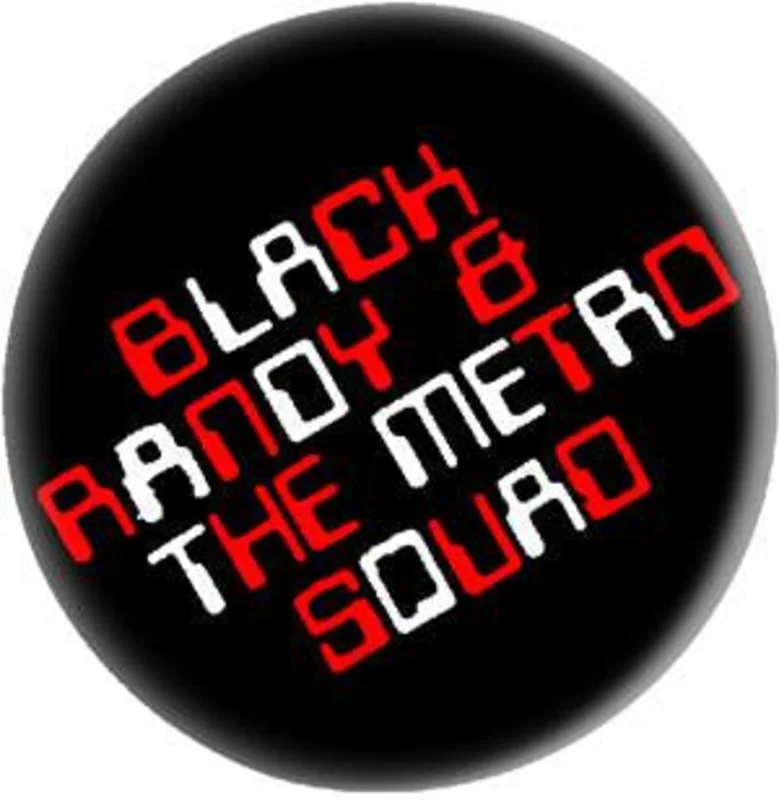 BLACK RANDY button (1 inch)