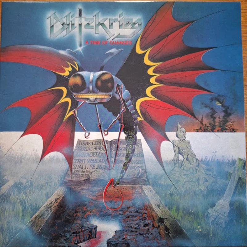 Blitzkrieg - A Time Of Changes USED METAL LP (w/ 10")