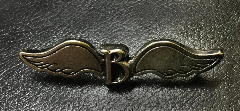 BLUTENGEL - WINGS METAL BADGE