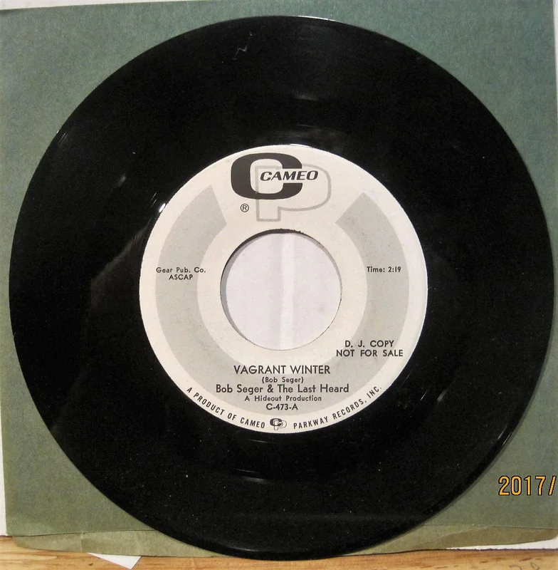 Bob Seger - Vagrant Winter b/w Very Few PROMO