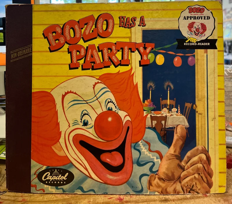 BOZO Has A Party! - Capitol Records Two 78rpm Album with Booklet