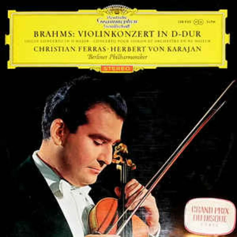 Brahms* - Christian Ferras, Berliner Philharmoniker, Herbert Von Karajan  Violinkonzert In D-Dur  (1964)