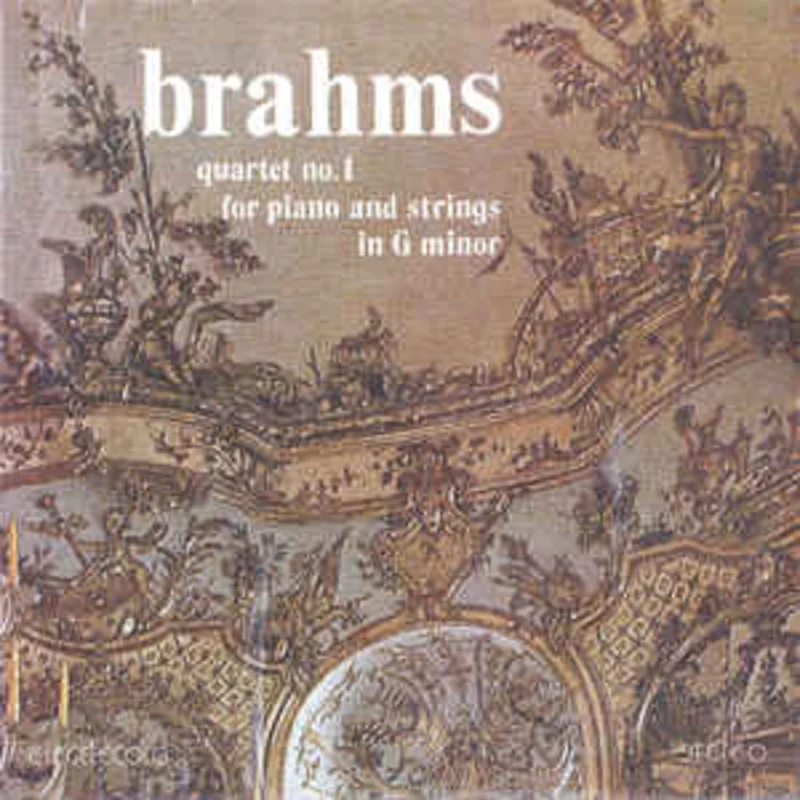 Brahms*  Quartet No. 1 For Piano And Strings In G minor = Cvartet Nr.1 Pentru Pian, Vioar, Viol i Violoncel n Sol Minor, Op. 25 (1986)