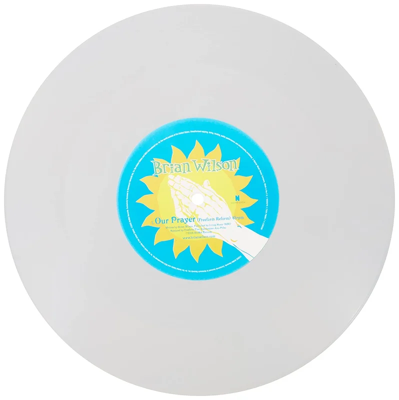 Brian Wilson - Our Prayer (Freeform Reform) 10" LTD single on clear vinyl