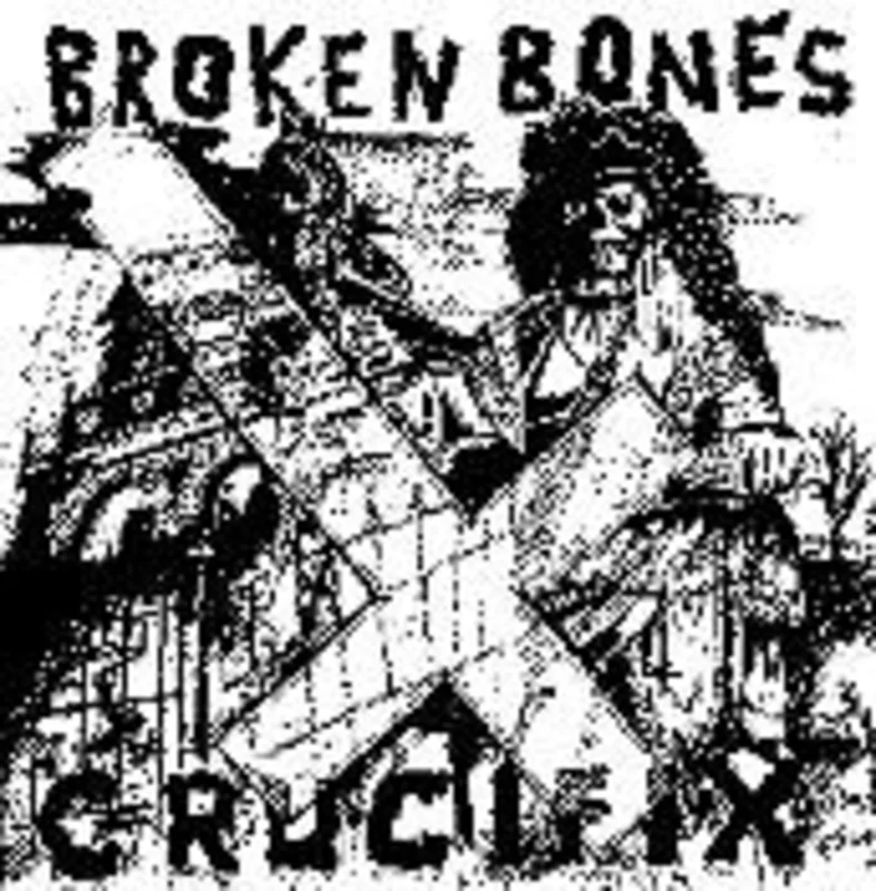 BROKEN BONES CRUCIFIX back patch