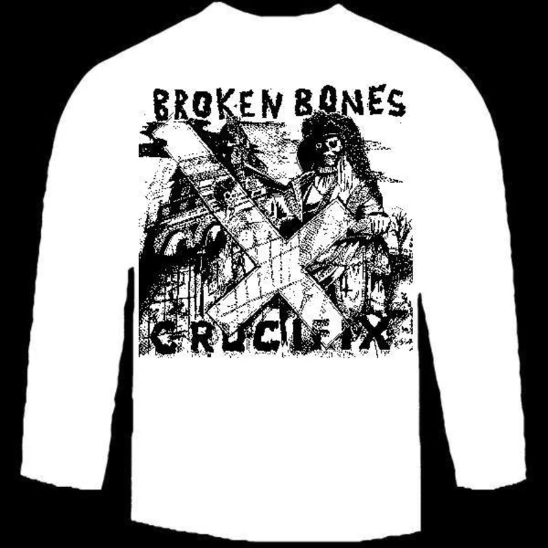 BROKEN BONES CRUCIFIX long sleeve