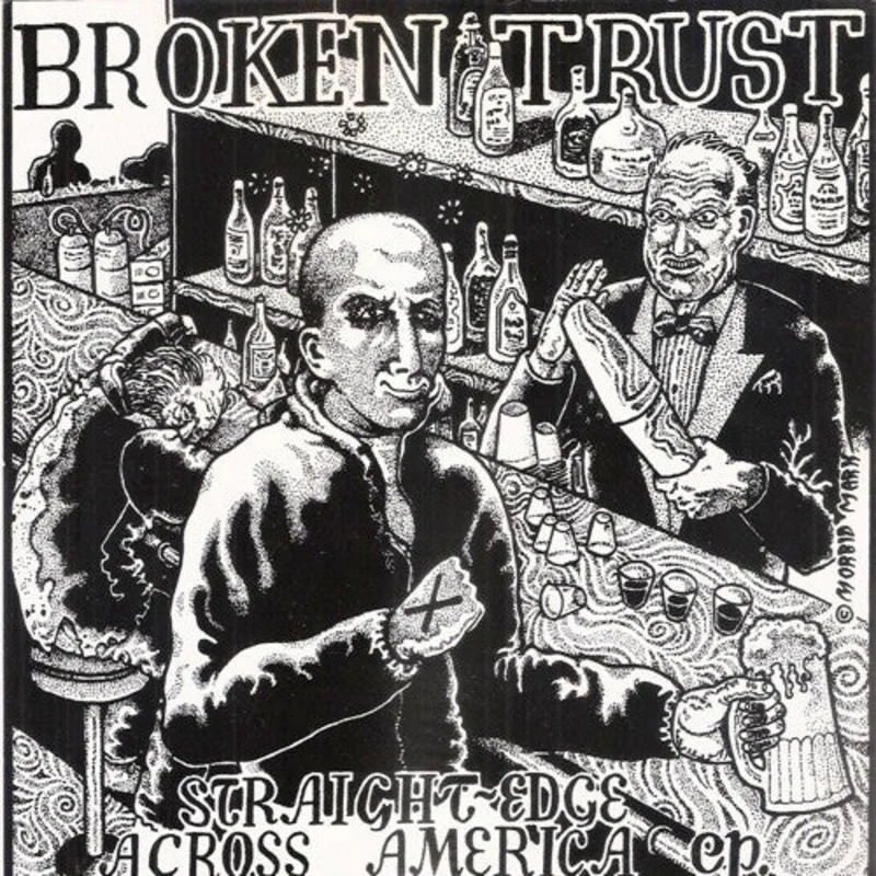 Broken Trust - Straight Edge Across America EP USED 7" (clear vinyl)