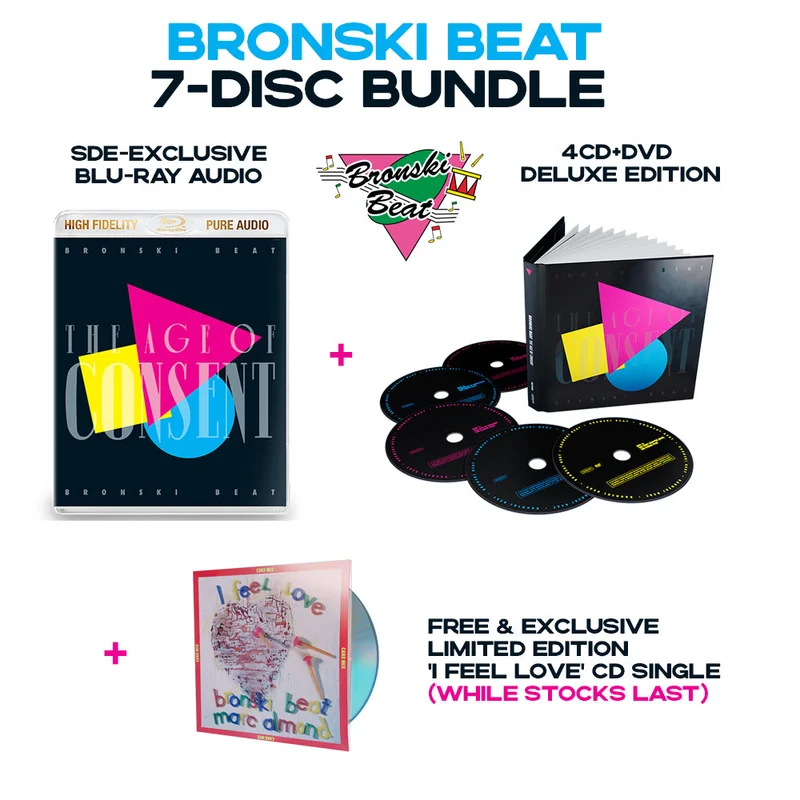 Bronski Beat / BUNDLE: The Age of Consent blu-ray + 4CD+DVD deluxe + I Feel Love CD single