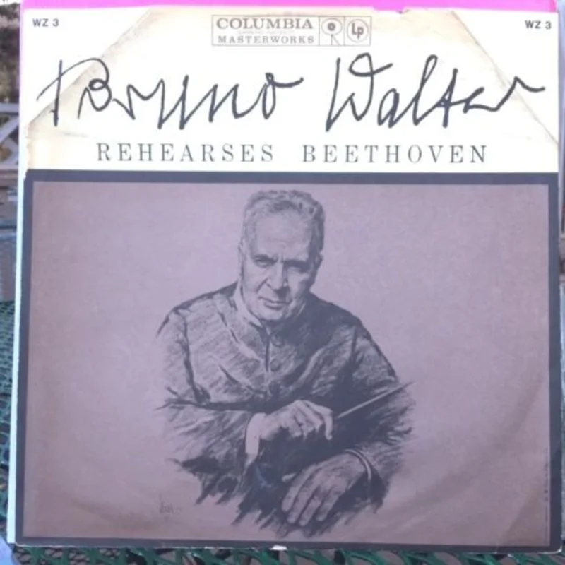 Bruno Walter Rehearses Beethoven - Promo Lp