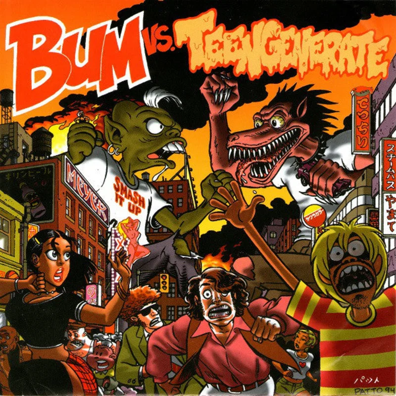 Bum / Teengenerate - Split USED 2x7"