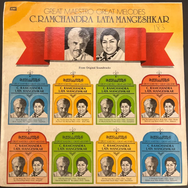 C. Ramchandra & Lata Mangeshkar  C. Ramchandra, Lata Mangeshkar (Used Vinyl - VG+) JB Marketplace