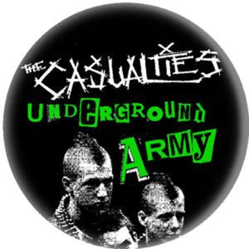 CASUALTIES UNDERGROUND button (1 inch)