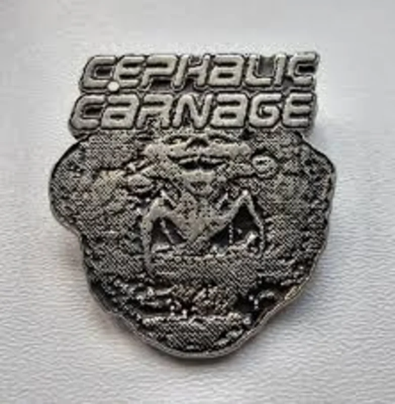CEPHALIC CARNAGE - LOGO METAL BADGE
