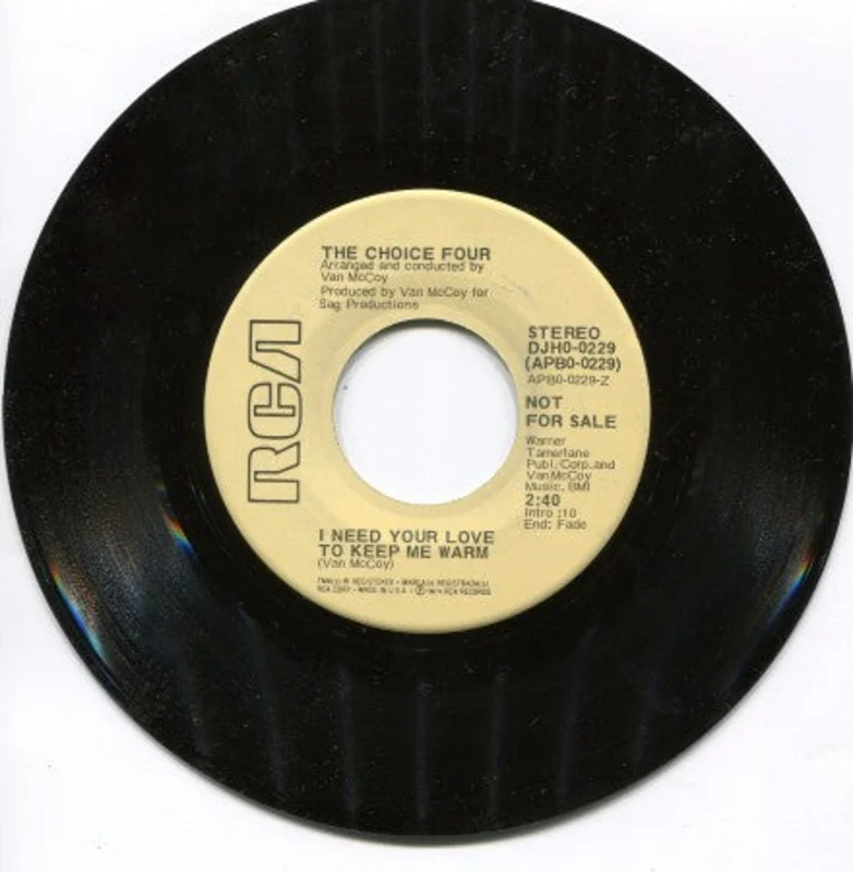 Choice Four - I Need Your Love to Keep Me Warm (Stereo)/ I Need Your Love to Keep Me Warm(Mono)