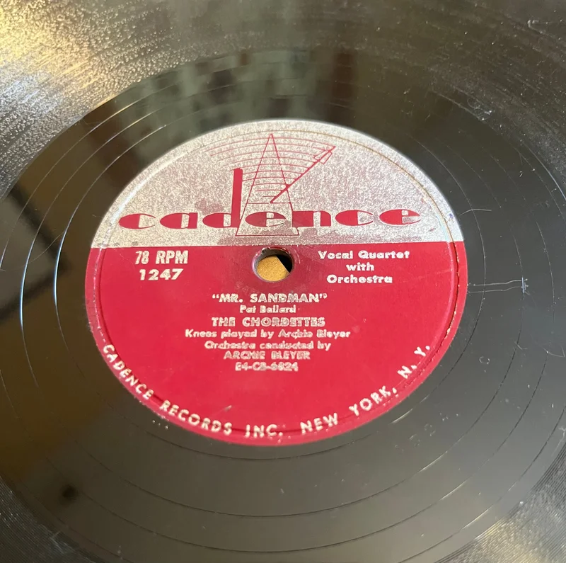 Chordettes - Mr. Sandman b/w I Don't Wanna See You Cryin'