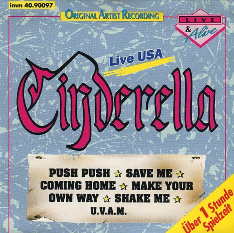 Cinderella  Live USA     CD