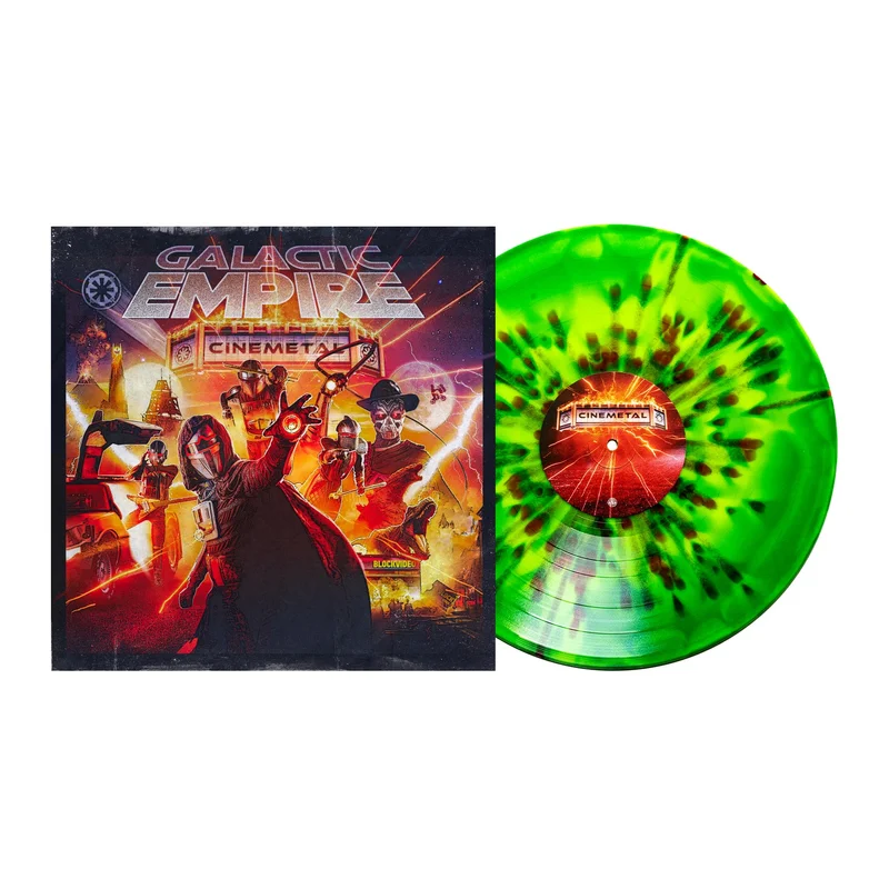 Cinemetal - Green/Yellow Aside/Bside w/ Red Splatter LP