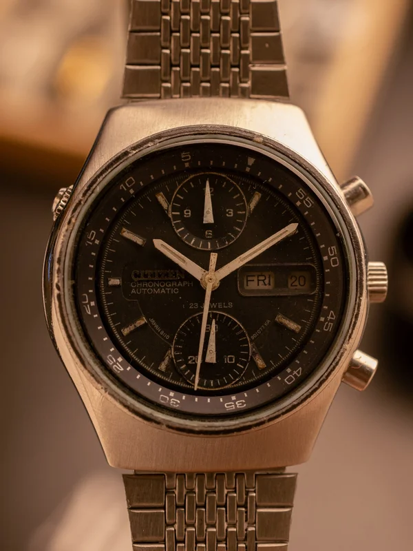 Citizen Spyder Flyback Chronograph (Ref. 4-901045 TA) (37mm; Automatic)