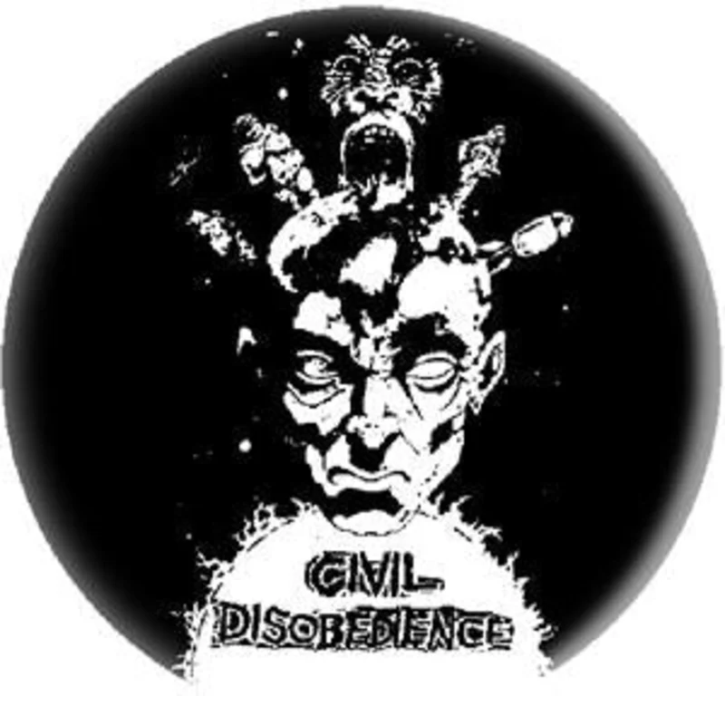 CIVIL DISOBEDIENCE button (1 inch)