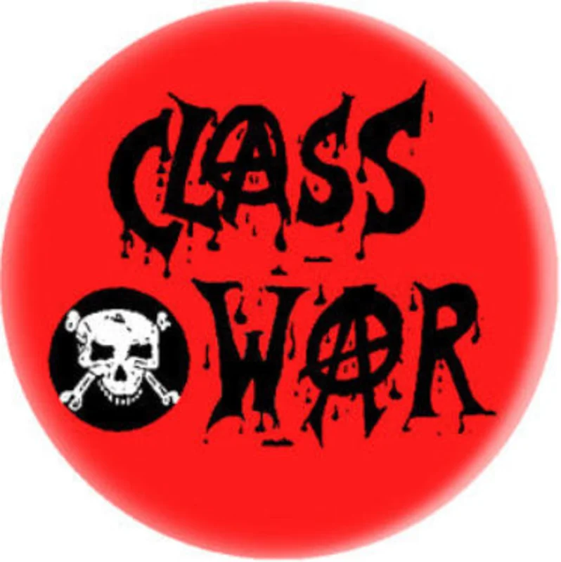 CLASS WAR LOGO button (1 inch)