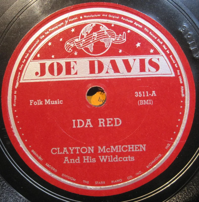 Clayton McMichen - Ida Red b/w Old Joe Clarke