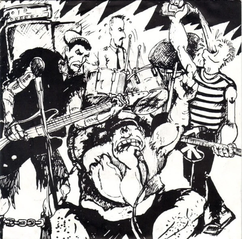 Cocks In Stained Satin - S/T USED 7"