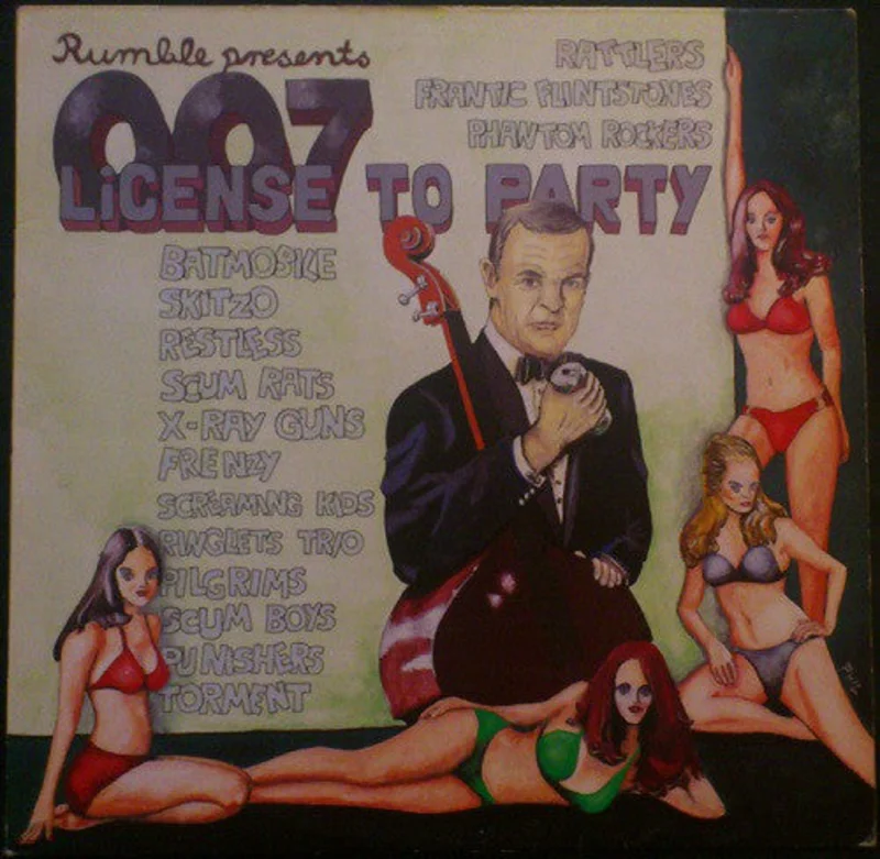 Comp - 007 License To Party USED PSYCHOBILLY / SKA LP (red vinyl)