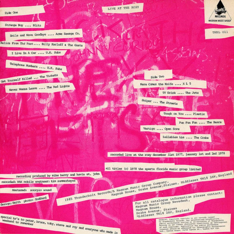 Comp - Live At The Roxy USED LP