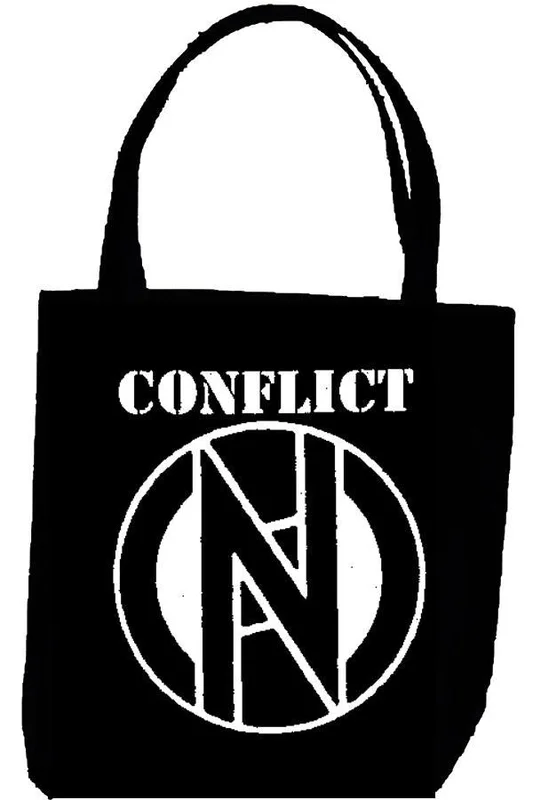 CONFLICT LOGO tote
