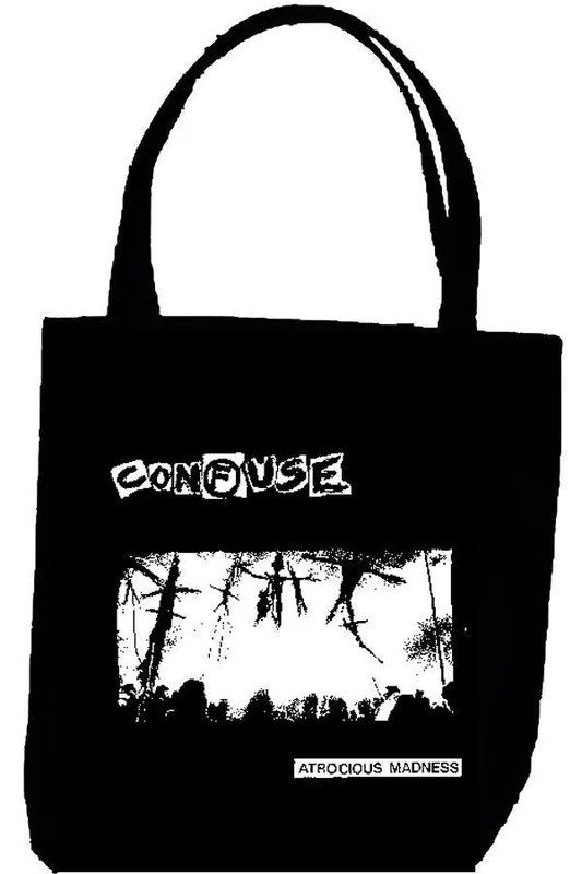 CONFUSE ATROCIOUS tote