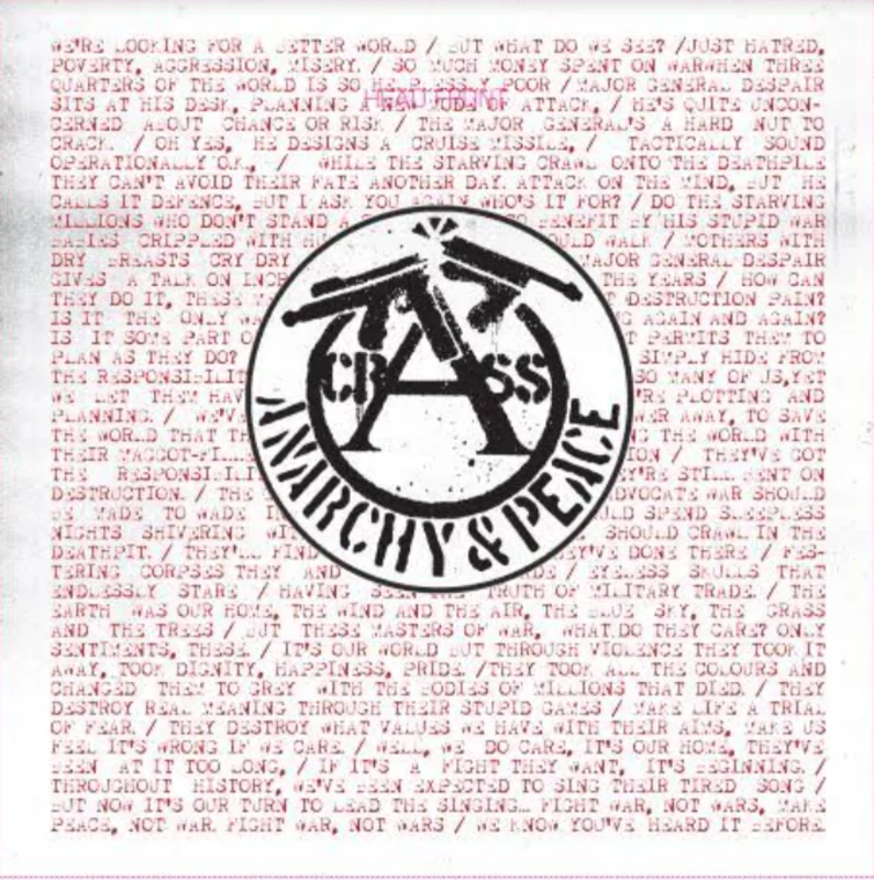 Crass - 1978 Demos + 1979 Peel Session NEW LP