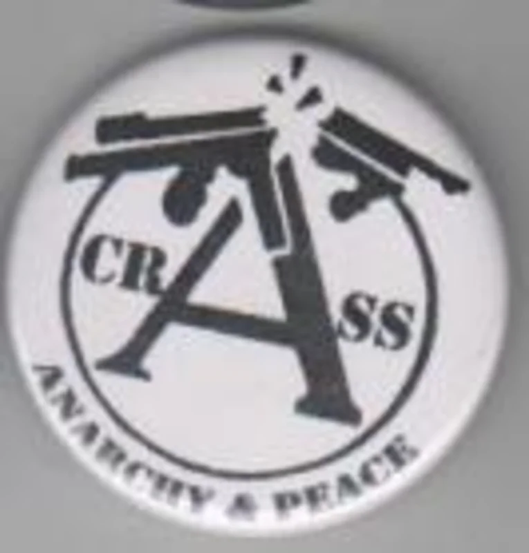 CRASS - ANARCHY & PEACE big button