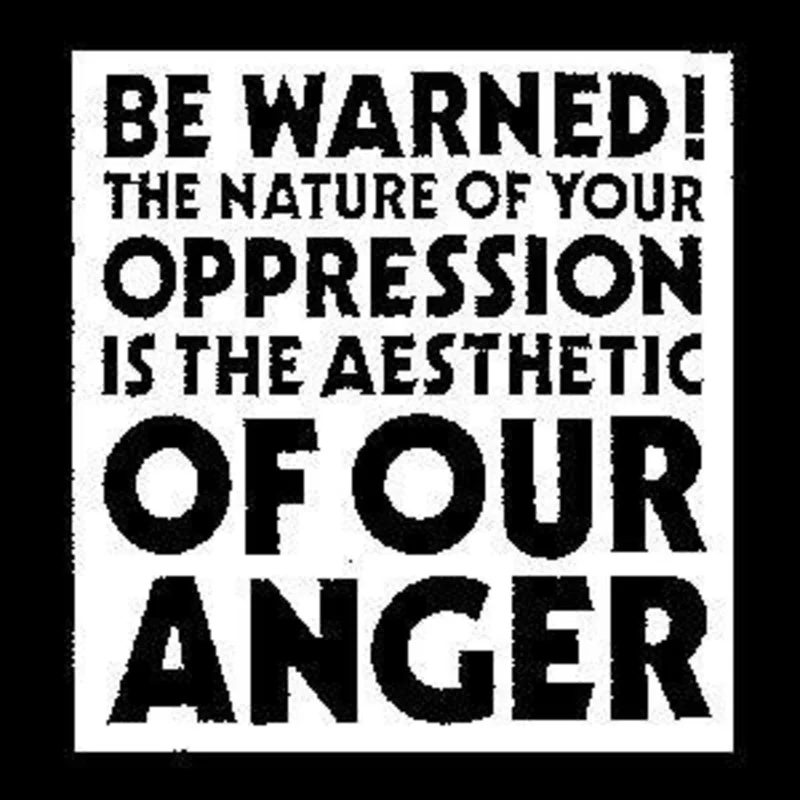 CRASS BE WARNED sticker