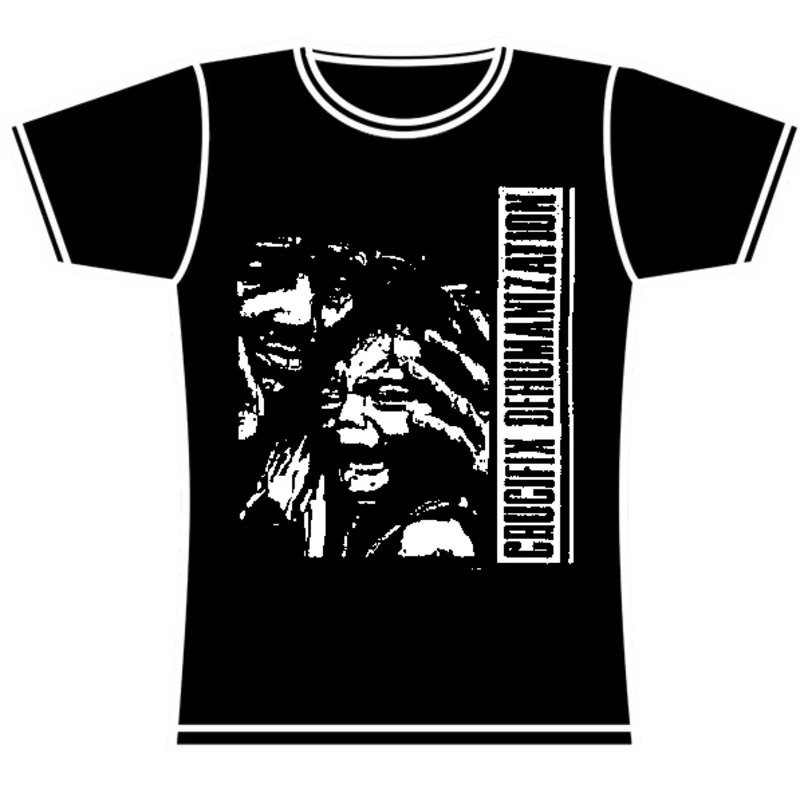 CRUCIFIX DEHUMANIZATION GIRLS TSHIRT