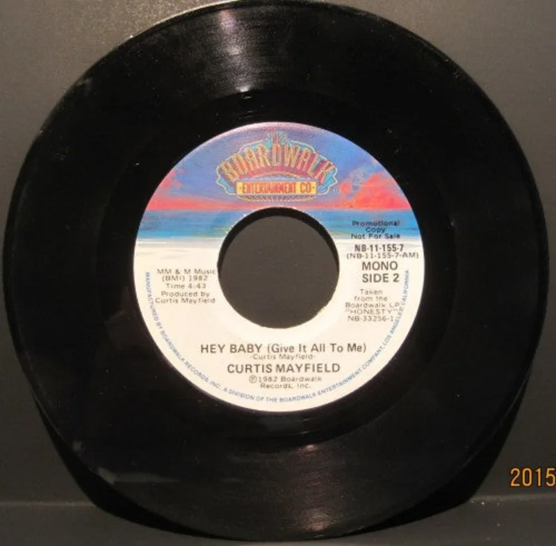 Curtis Mayfield - Hey Baby (Give it all to me) Stereo/ Hey Baby (Give it all to me) Mono