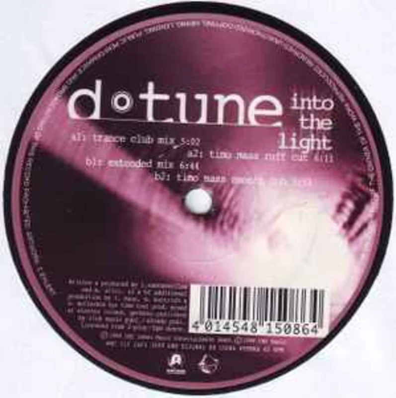D-Tune  Into The Light  (1998)     12"