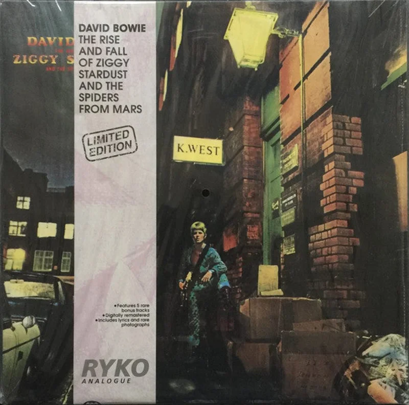 David Bowie - The Rise And Fall Of Ziggy Stardust And The Spiders From Mars USED POST PUNK / GOTH 2xLP (clear vinyl)