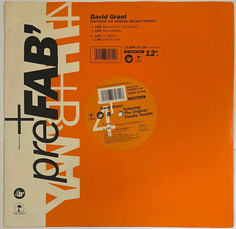 David Grant Featuring The Original Double Trouble - Life 12" Single